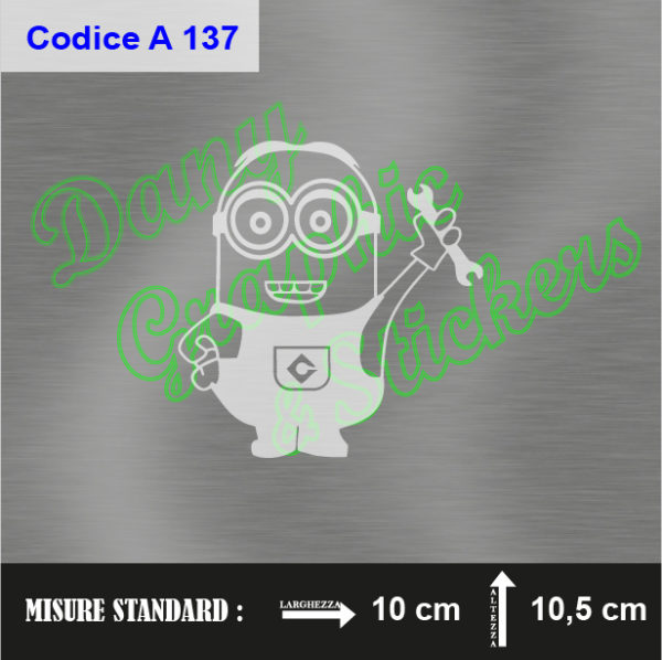 A 137 MINIONS CON CHIAVE INGLESE