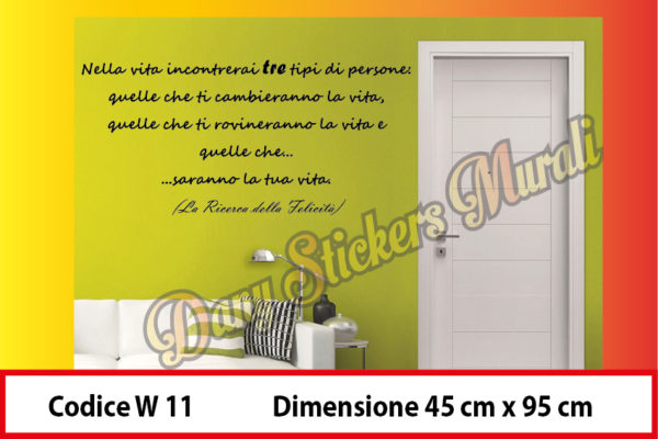 W 11  LA RICERCA DELLA FELICITA'