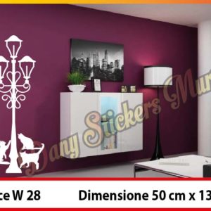 W 28 LAMPIONE DA STRADA CON GATTI