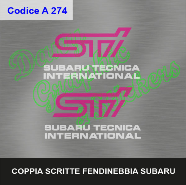 A 274 STI SUBARU TECNICA INTERNATIONAL