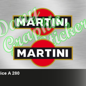 A 280 REPLICA LOGO MARTINI PER LANCIA DELTA