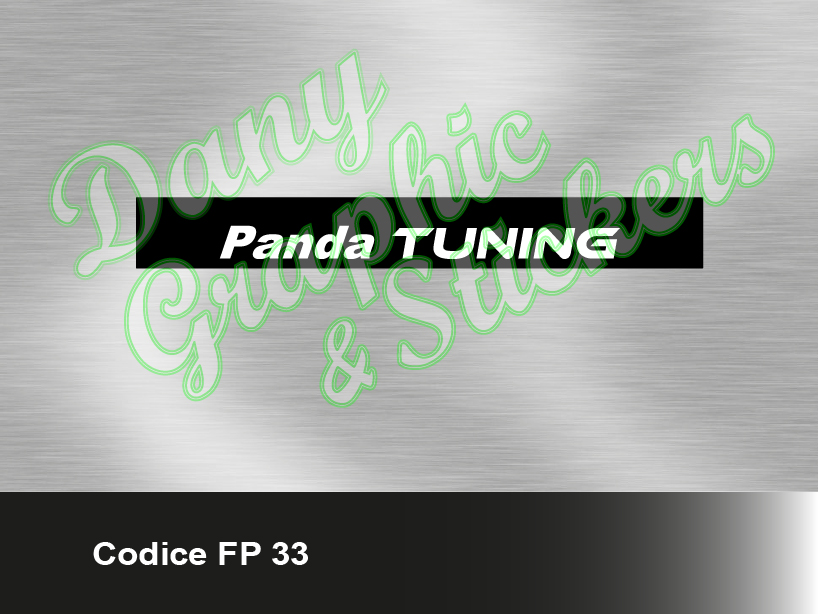 FP 33 FASCIA PARASOLE PANDA TUNING - DANY GRAPHIC & STICKERS