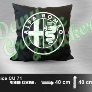 CU 71 CUSCINO LOGO ALFA ROMEO