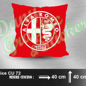 CU 72 CUSCINO LOGO ALFA ROMEO 159