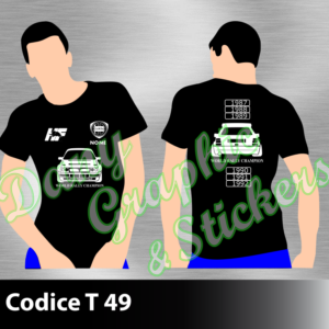 T 49 MAGLIA T-SHIRT LANCIA DELTA