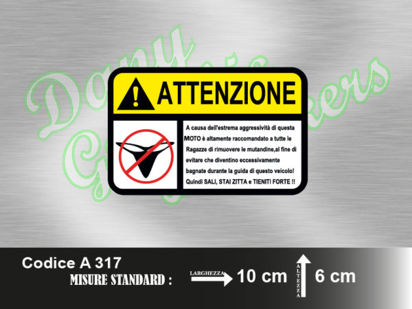 A 317 ATTENZIONE MOTO