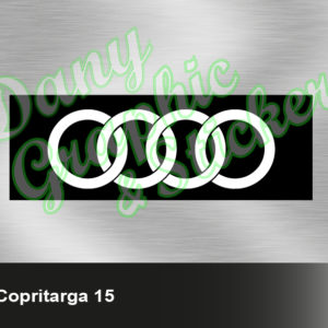 CT 15 COPRI TARGA PERSONALIZZATO AUDI COPPIA