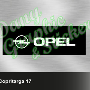 CT 17 COPRI TARGA PERSONALIZZATO OPEL COPPIA
