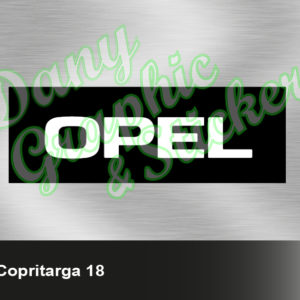 CT 18 COPRI TARGA PERSONALIZZATO OPEL COPPIA