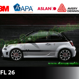 FL 26 FASCE LATERALI FIAT ABARTH 595