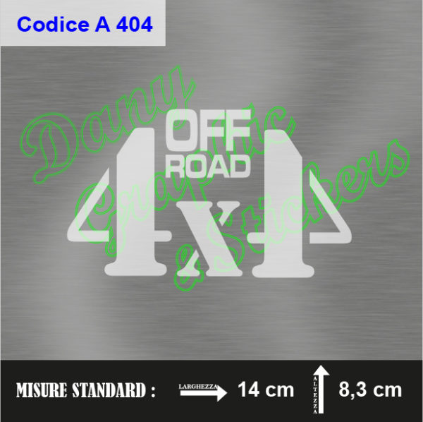 A 404 4X4 OFF ROAD