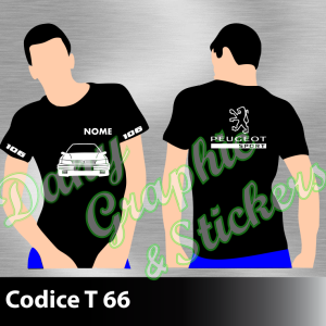 T 66 MAGLIA T-SHIRT PEUGEOT 106 RALLYE 1.3