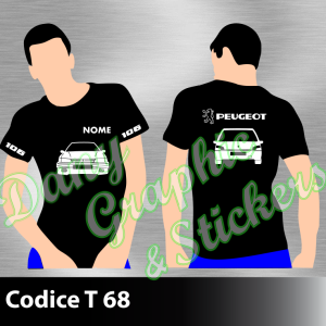 T 68 MAGLIA T-SHIRT PEUGEOT 106 RALLYE 1.3