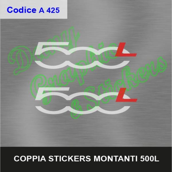 A 425 COPPIA ADESIVI MONTANTI FIAT 500L