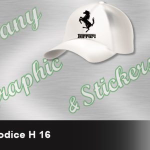H 16 CAPPELLINO LOGO FERRARI