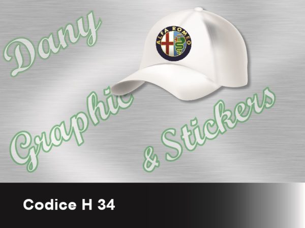 H 34 CAPPELLINO LOGO ALFA ROMEO