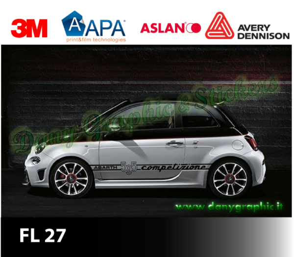 FL 27 FASCE LATERALI FIAT ABARTH 595 COMPETIZIONE