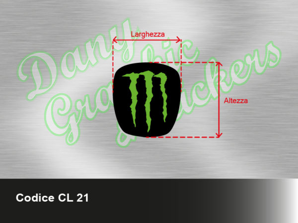 CL 21 COPRI LOGO FIAT MONSTER