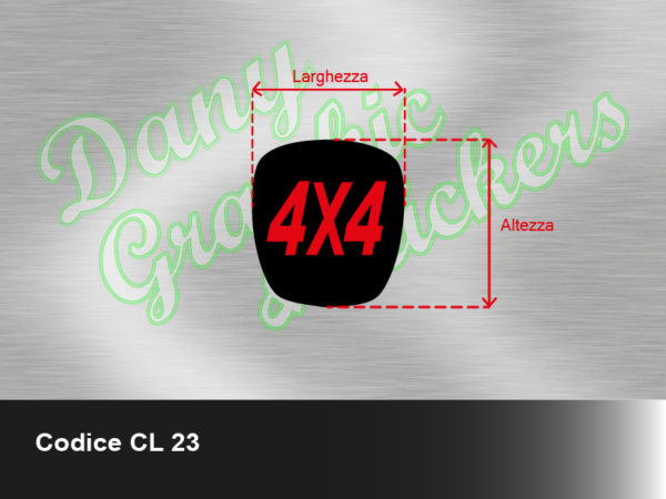 CL 23 COPRI LOGO FIAT 4X4