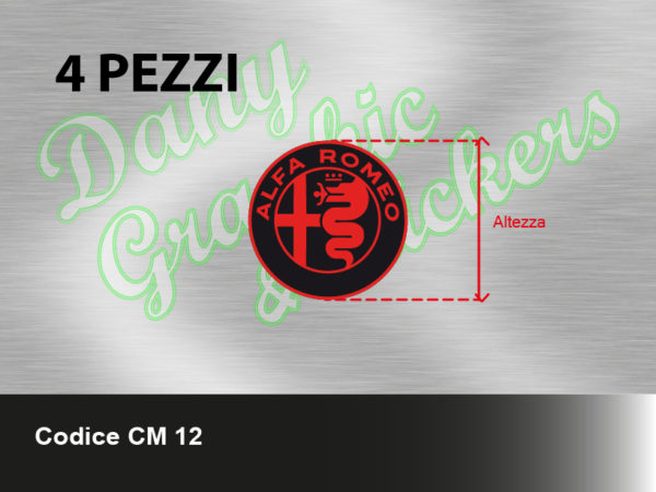 CM 12 COPRIMOZZI ALFA ROMEO NEW
