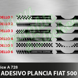 A 728 ADESIVO PLANCIA FIAT 500 ASSETTO CORSE