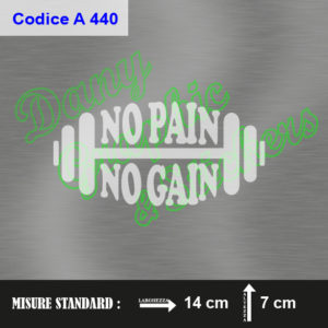 A 440 NO PAIN NO GAIN