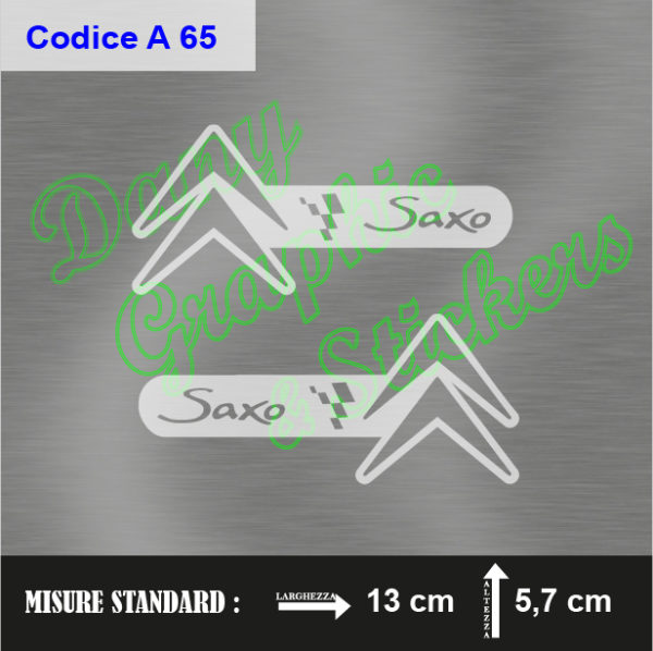 A 65 ADESIVI SPECCHIETTI CITROEN SAXO'