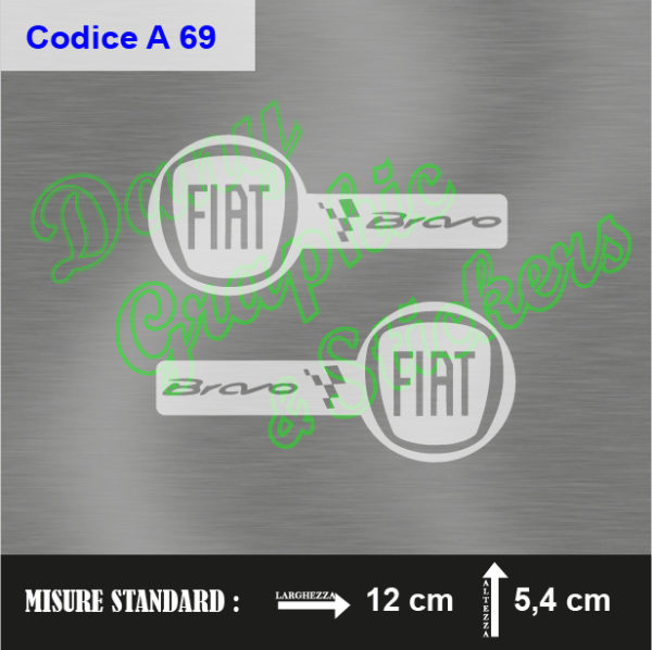 A 69 ADESIVI SPECCHIETTI FIAT BRAVO