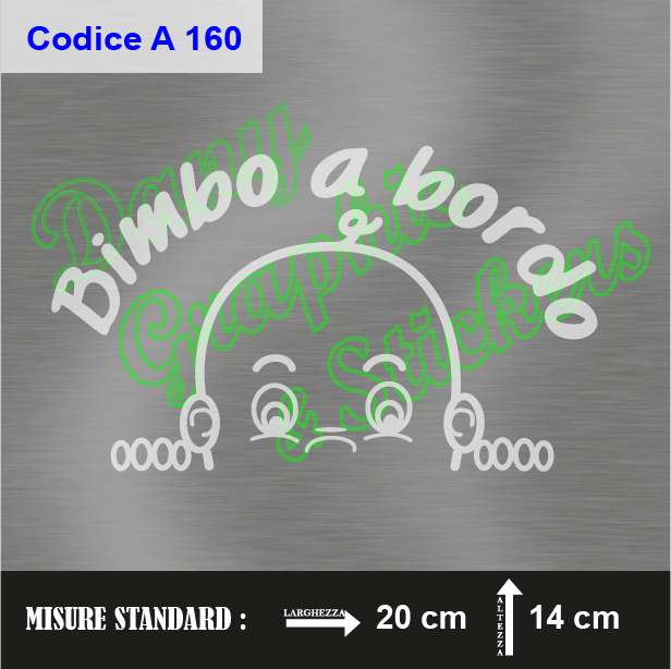 A 160 BIMBO A BORDO - DANY GRAPHIC & STICKERS