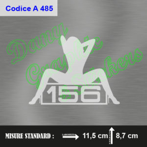 A 485 DONNA CON LOGO ALFA ROMEO 156
