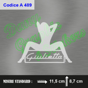 A 489 DONNA CON LOGO ALFA ROMEO GIULIETTA