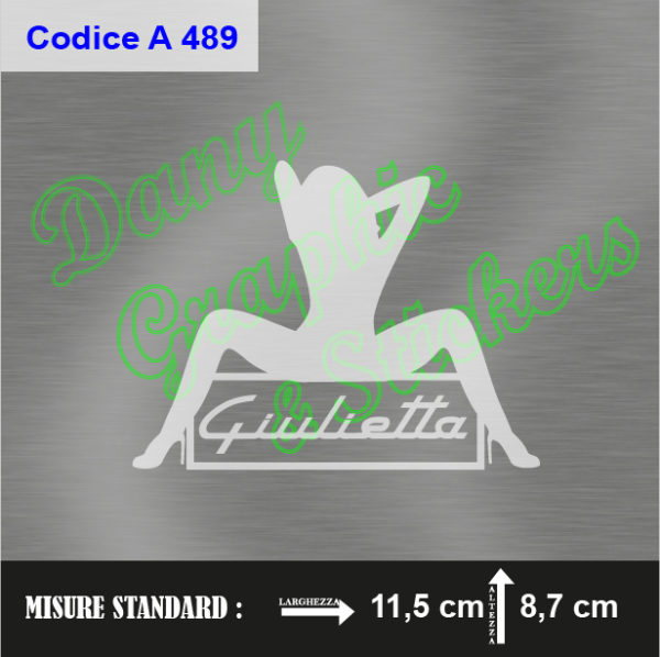 A 489 DONNA CON LOGO ALFA ROMEO GIULIETTA