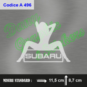 A 496 DONNA CON LOGO SUBARU