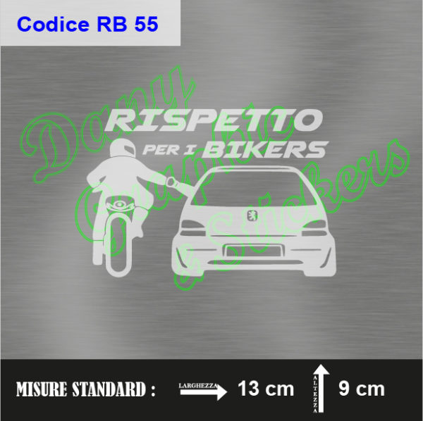 RB 55 RISPETTO PER I BIKERS PEUGEOT 106