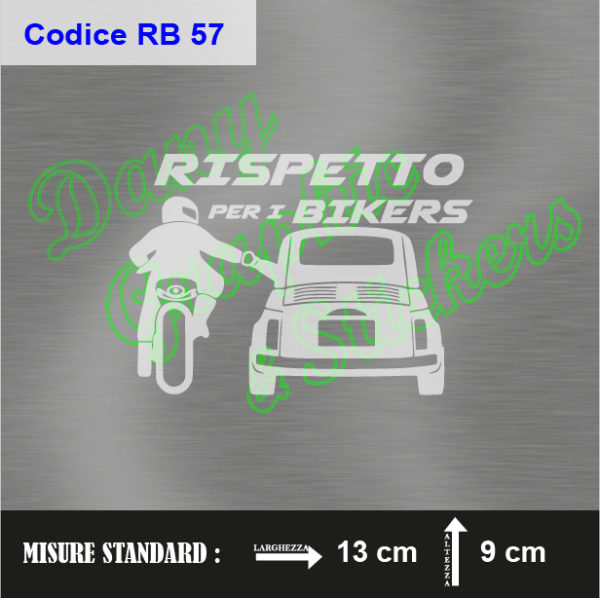 RB 57 RISPETTO PER I BIKERS FIAT 500 D'EPOCA