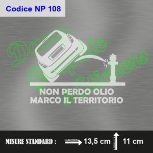 NP 108 NON PERDO OLIO LANCIA Y YPSILON