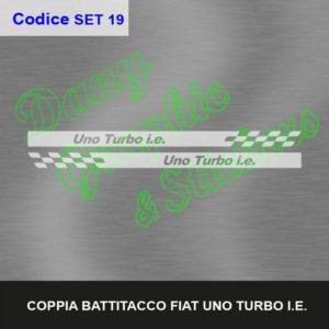 SET 19 COPPIA BATTITACCO FIAT UNO TURBO I.E.