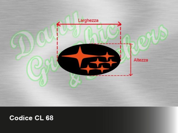 CL 68 COPRI LOGO SUBARU  NEW