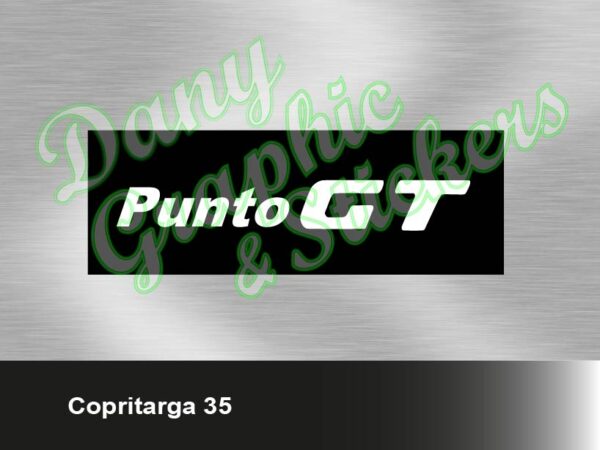 CT 35 COPRI TARGA PERSONALIZZATO PUNTO GT MK1