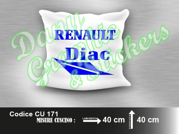 CU 171 CUSCINO LOGO RENAULT DIAC