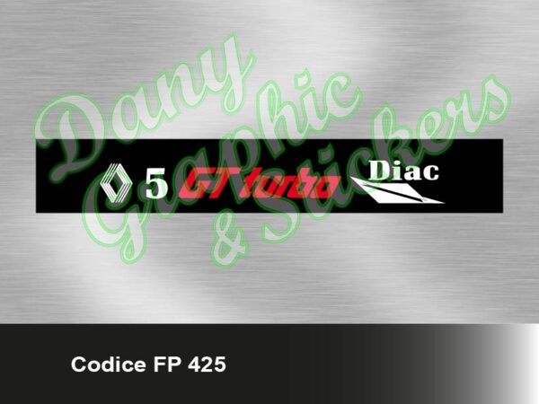 FP 425 FASCIA PARASOLE RENAULT 5 GT TURBO DIAC