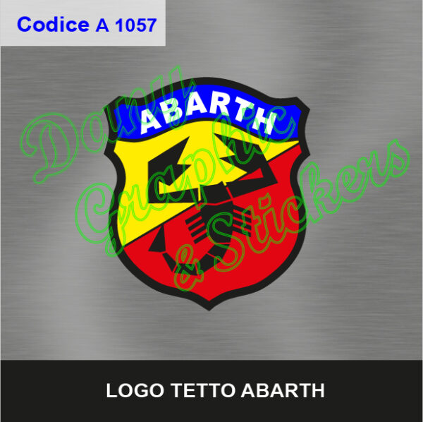A 1057 LOGO TETTO/Cofano ABARTH