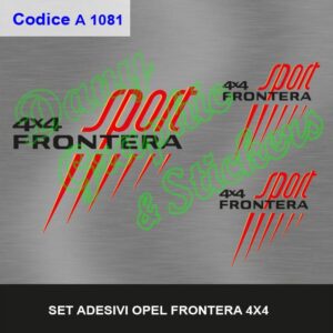 ADESIVI OPEL FRONTERA 4X4