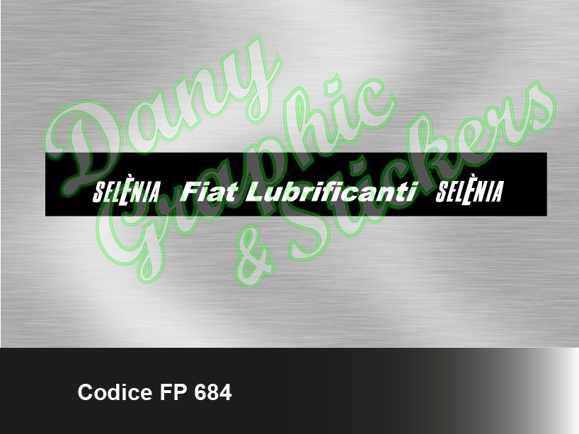FP 684 - FASCIA PARASOLE FIAT LUBRIFICANTI SELENIA
